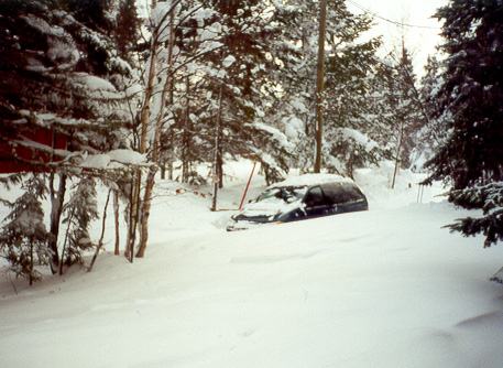 Snowy van