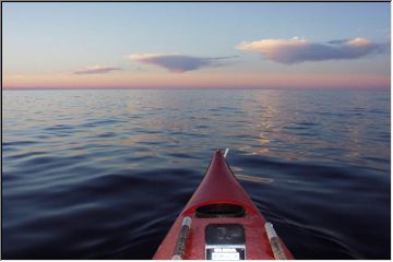 Dan paddling through the Archives