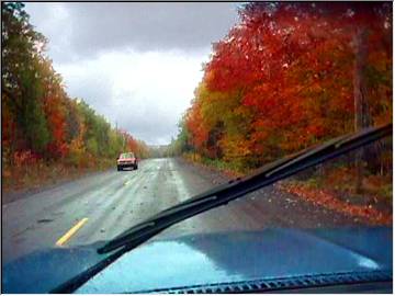 Rainy day on Cliff Drive