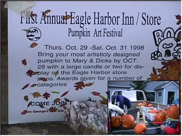 Pumpkin contest in Eagle Harbor