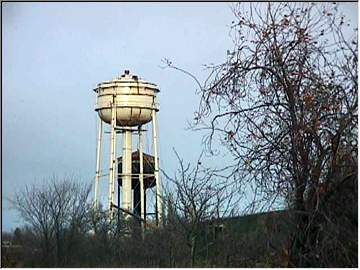 Water tower in Hancock