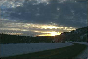 Sunset over the Cliffs