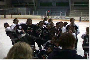 Center Ice, winning girls team