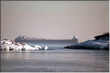 Freighter on Lake Superior