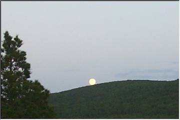 Moonrise at Mount Baldy