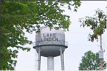 Lake Linden water tower