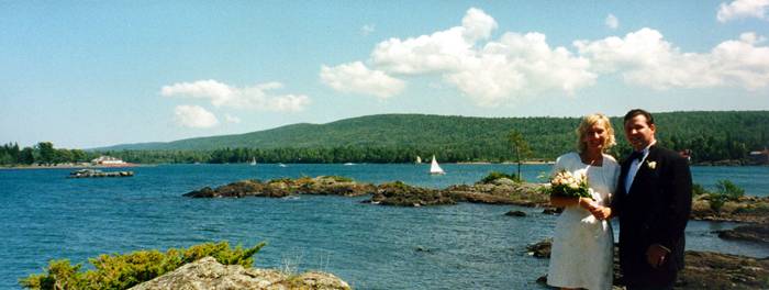 Joel and Sarah at Eagle Harbor