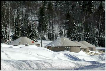 Yurts at Mt Bohemia