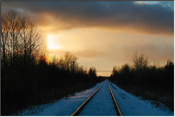 Sun Dog over Hiawatha Forest