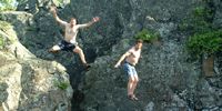 Men in flight