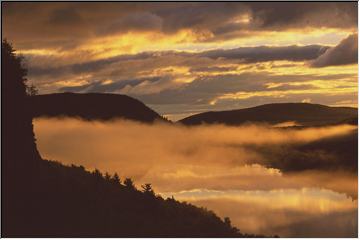 Foggy day at Lake of the Clouds