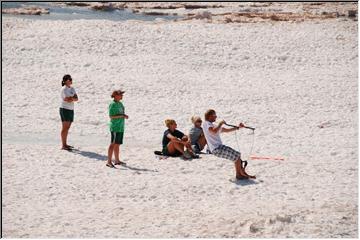 White beach sand?