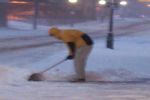 Shoveling stance