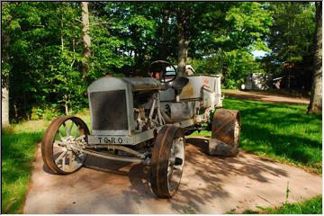 Aged tractor