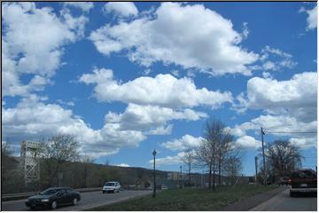 Fluffy clouds