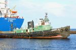 Tug boat at work