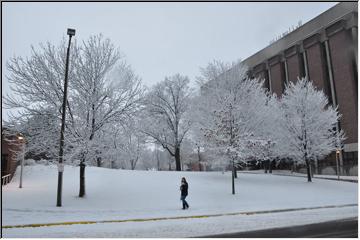 On campus