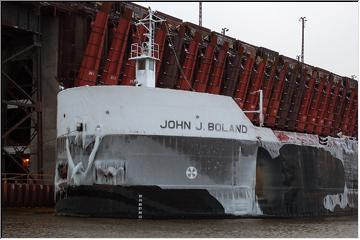 Ice covered bow