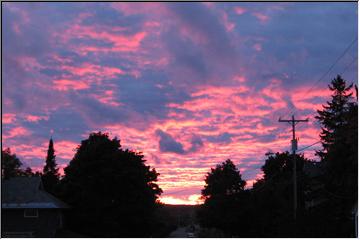 Red sky at night