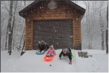 Sledding fun