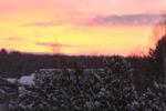 Sky on fire