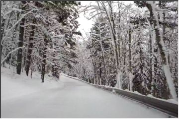 Snowy road