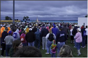 Lining up to begin