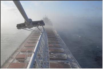 Icy sailing