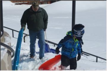 Sledding fun