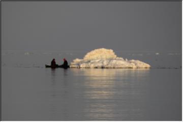 Chilly boat ride