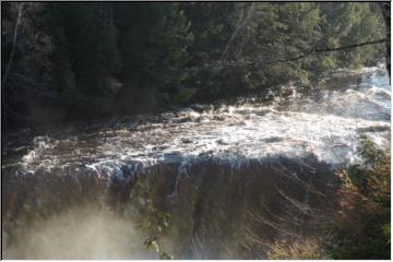 Raging falls