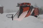Railroad snow plow