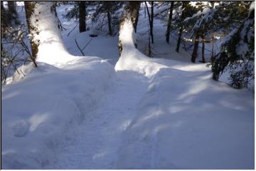 Steep trail