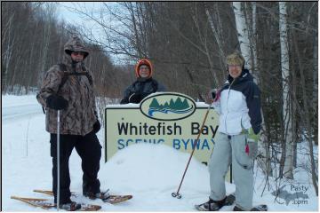 Snowshoeing friends