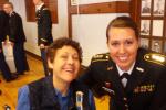 with medal recipient