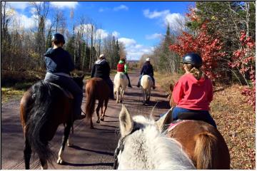 Riding and chatting