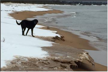 January beach