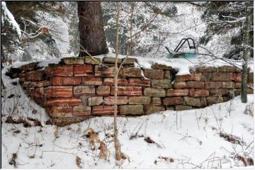 Sandstone and snow