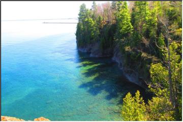 View of the breakwall