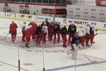 At the practice
