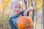 A boy and his pumpkin