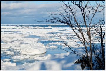 Superior ice floes