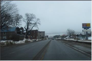 Bare pavement