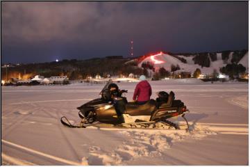 Mont Ripley in lights