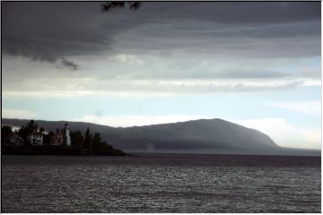 On the island