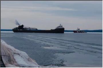 Shipping begins in Marquette Harbor