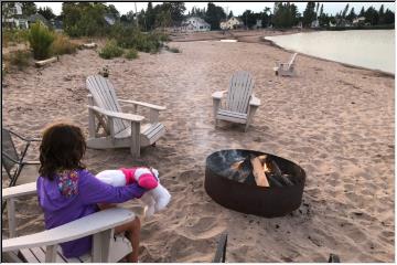 Campfire on the beach