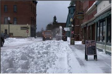 Snow removal in Calumet