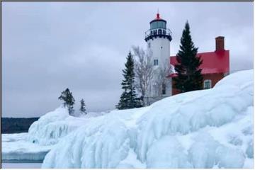 Eagle Harbor in ice
