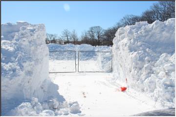 Snow on the track